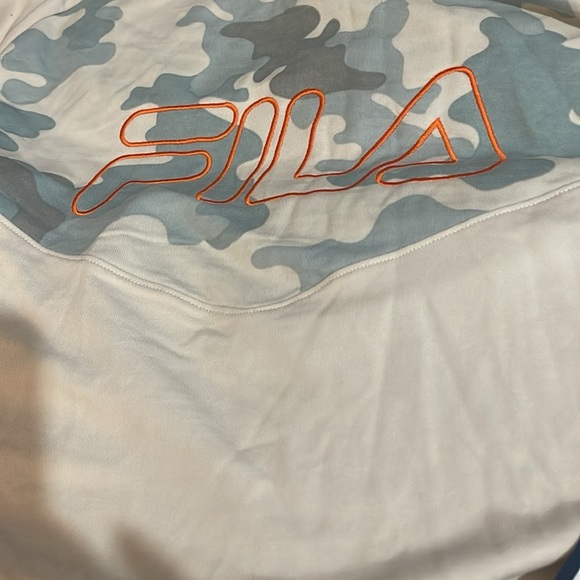 FILA NWT Camo sweatshirt with Orange Logo very soft inside XXL - Picture 2 of 5